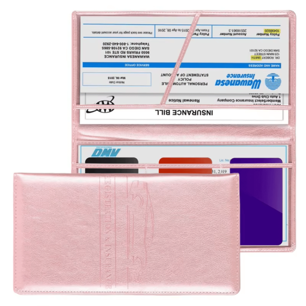 PU Leather Passport & Document Organizer