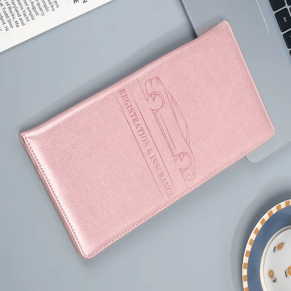PU Leather Passport & Document Organizer