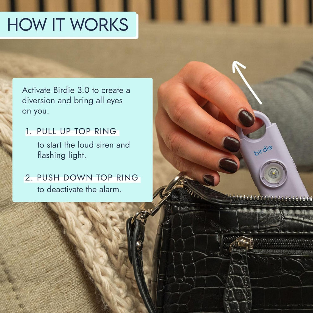 Rechargeable Personal Safety Alarm with Siren
