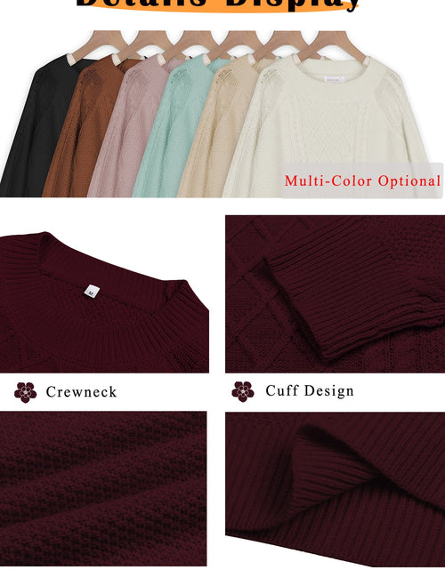 Load image into Gallery viewer, Oversized Sweaters for Women Cable Knit Chunky Pullover Sweater
