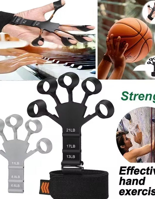 Load image into Gallery viewer, Silicone Grip Training and Exercise Finger Exercise Stretcher Hand Strengthener Arthritis Grip Trainer Hand Brush Expander Grips
